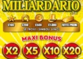 Grafica del Gratta e Vinci Maxi Miliardario New con i simboli dei premi da 100 a 1.000 euro e i moltiplicatori del Maxi Bonus